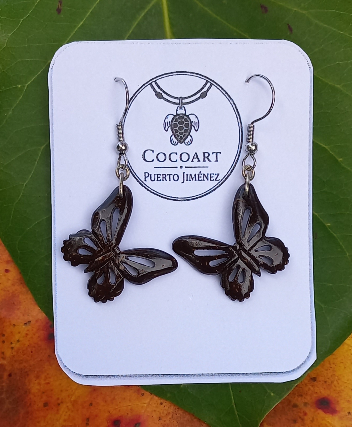 Aretes coco Mariposa