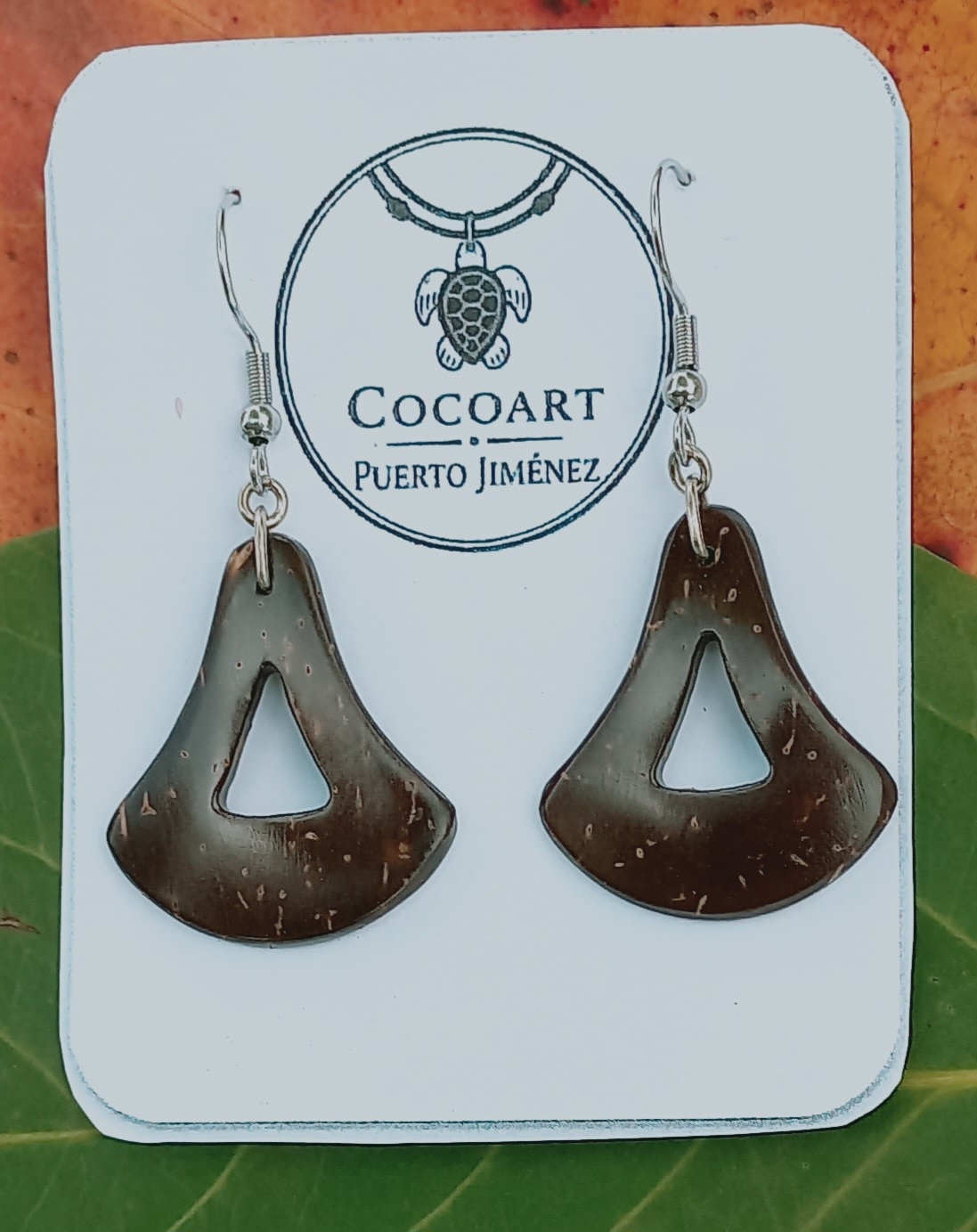 Aretes de coco campana